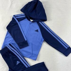 Adidas Toddler Size 5 Navy & Light Blue Hoodie and Pant Set – Spring